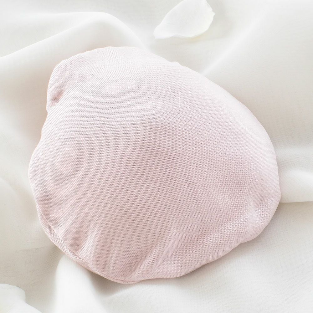 乳がんパット生地 乳がん用パッド シルク100％まわた入り シルクケース付き 1個売り 日本