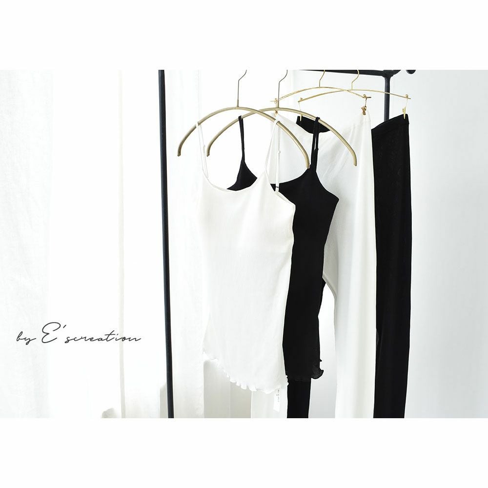 コットンシルク テレコ レギンス