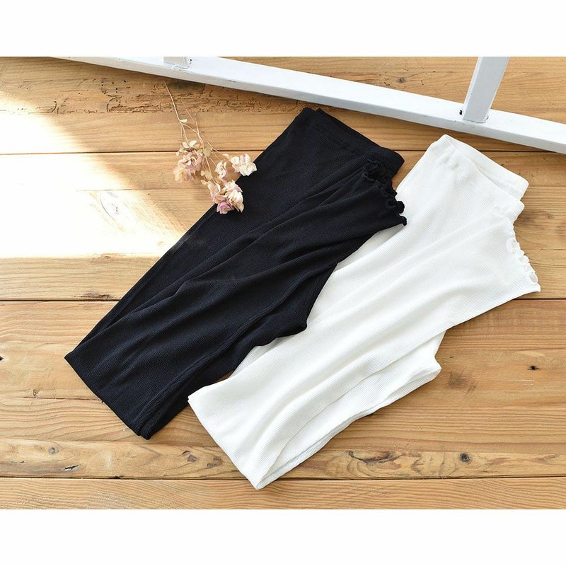 コットンシルク テレコ レギンス