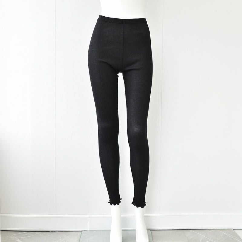 コットンシルク テレコ レギンス