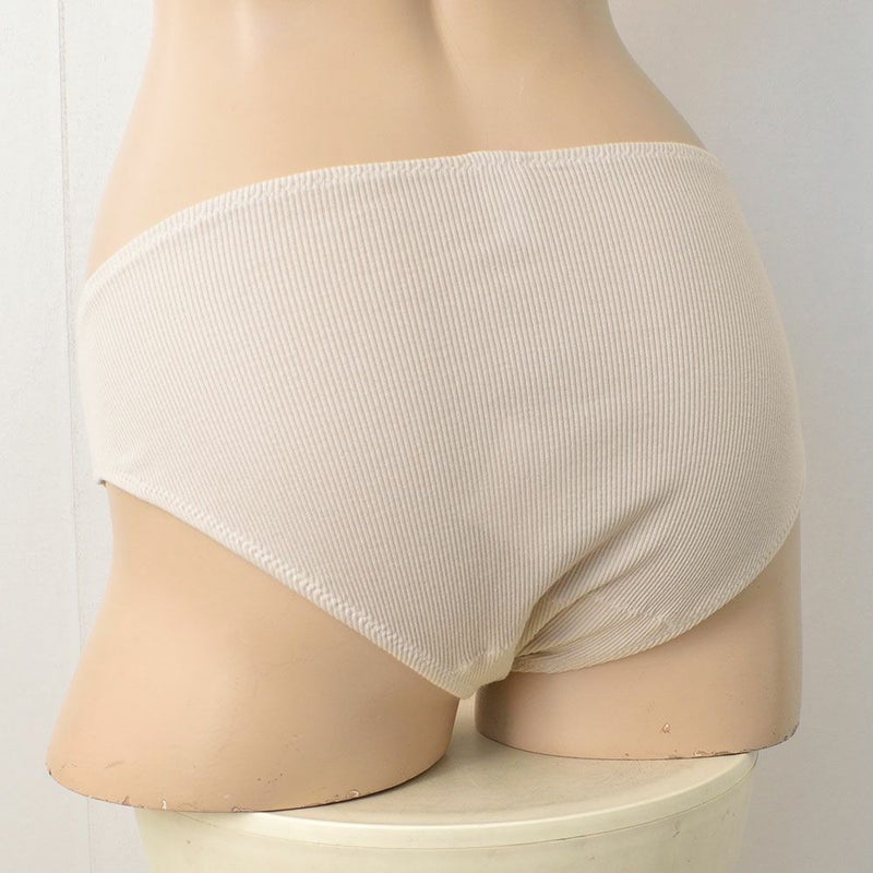 オーガニックコットン100% テレコ ショーツ サニタリー兼用 日本製 マチ裏シルク