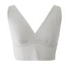 ◇カップ裏シルク バッククロス ノンワイヤーブラ レディース