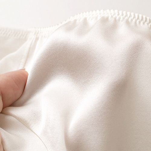 シルクサテン＆シルク絹紡糸 スタンダードショーツ 日本製