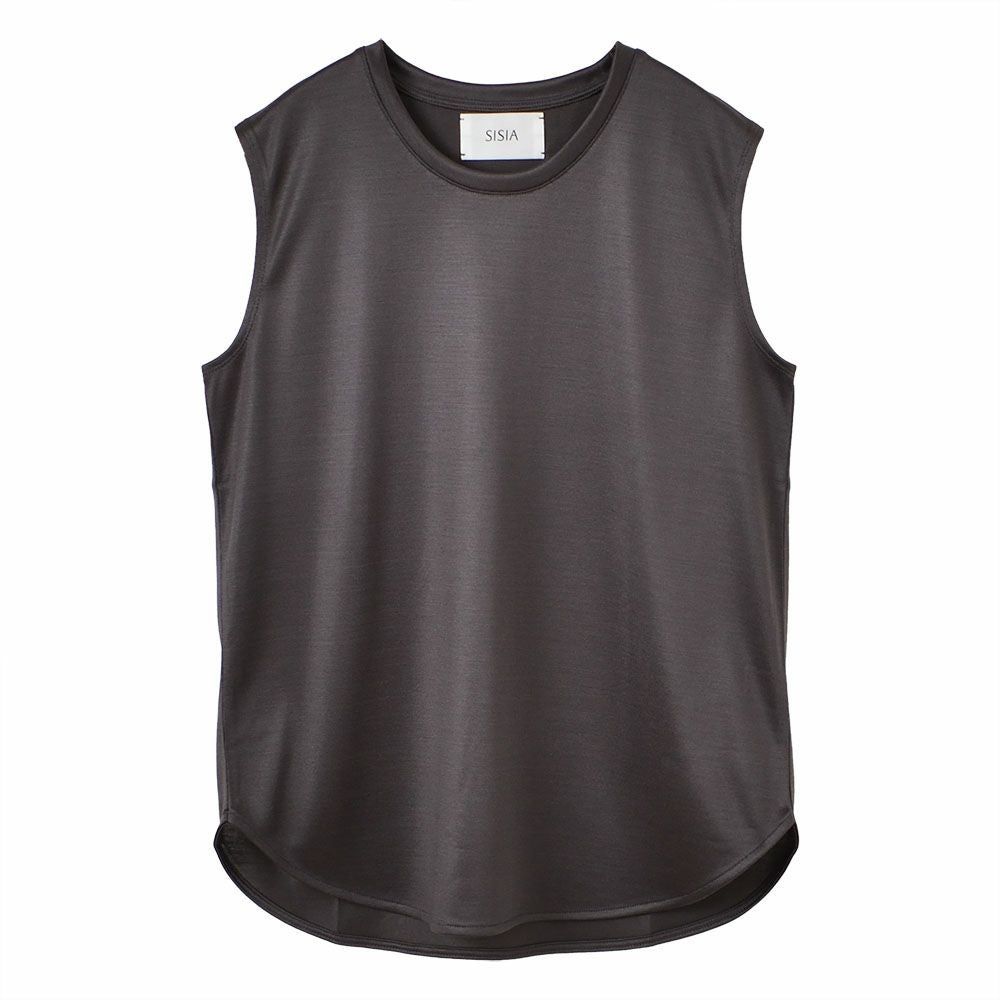 シルク100％ ノースリーブ 日本製