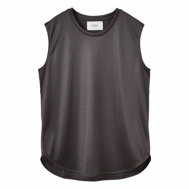 シルク100％ ノースリーブ 日本製