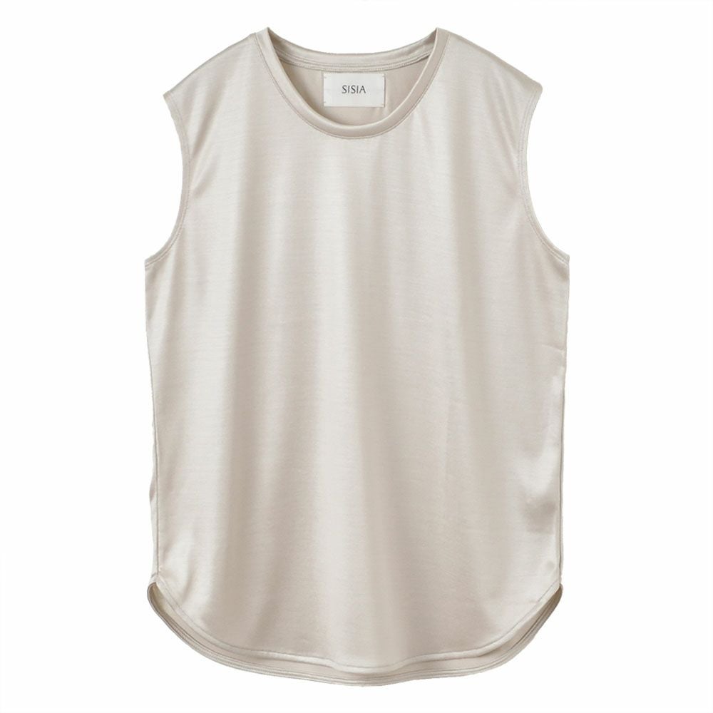 シルク100％ ノースリーブ 日本製