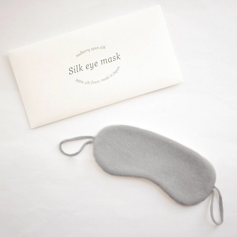 シルク100% ふわふわ加工 フリース アイマスク 日本製 イーズ