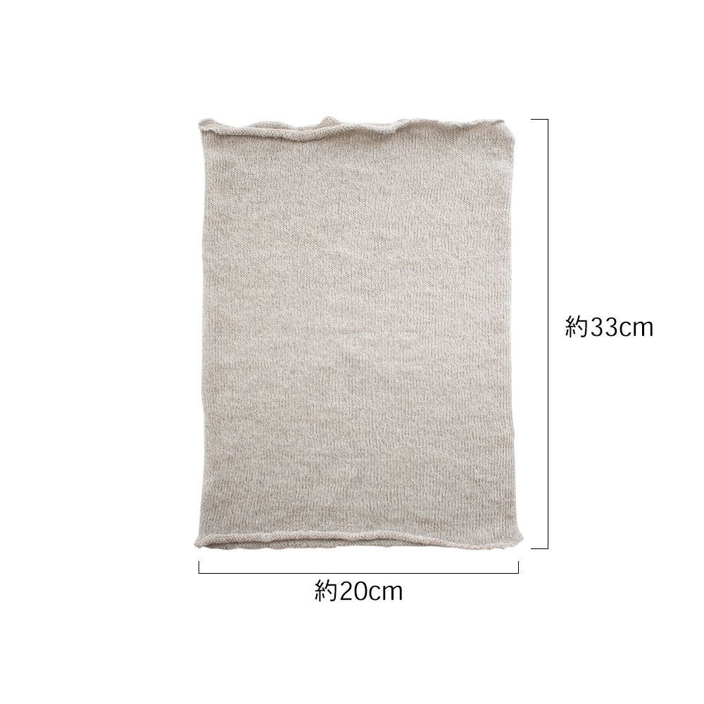 リネンシルク ターバンスヌード 日本製 縫い目のないホールガーメント