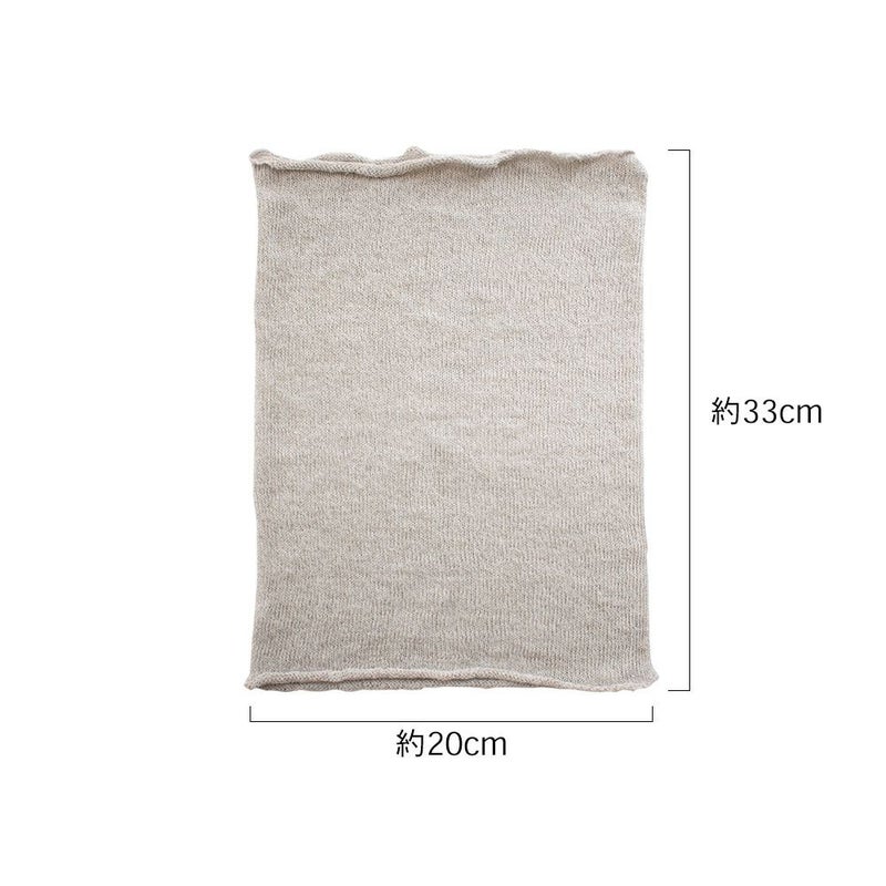 リネンシルク ターバンスヌード 日本製 縫い目のないホールガーメント