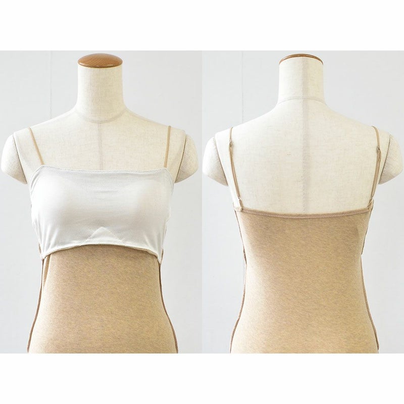 カップ裏シルク オーガニックコットン ブラトップ 日本製