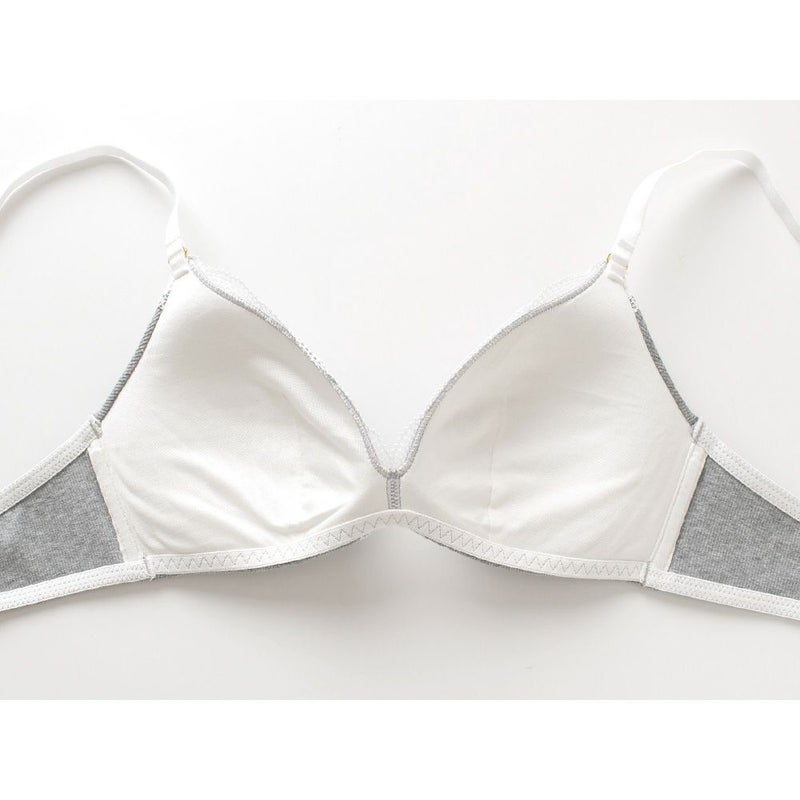 カップ裏シルク モールドカップ ノンワイヤーブラジャー