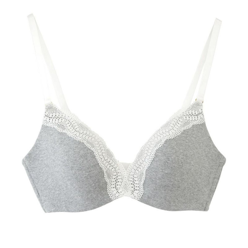 カップ裏シルク モールドカップ ノンワイヤーブラジャー