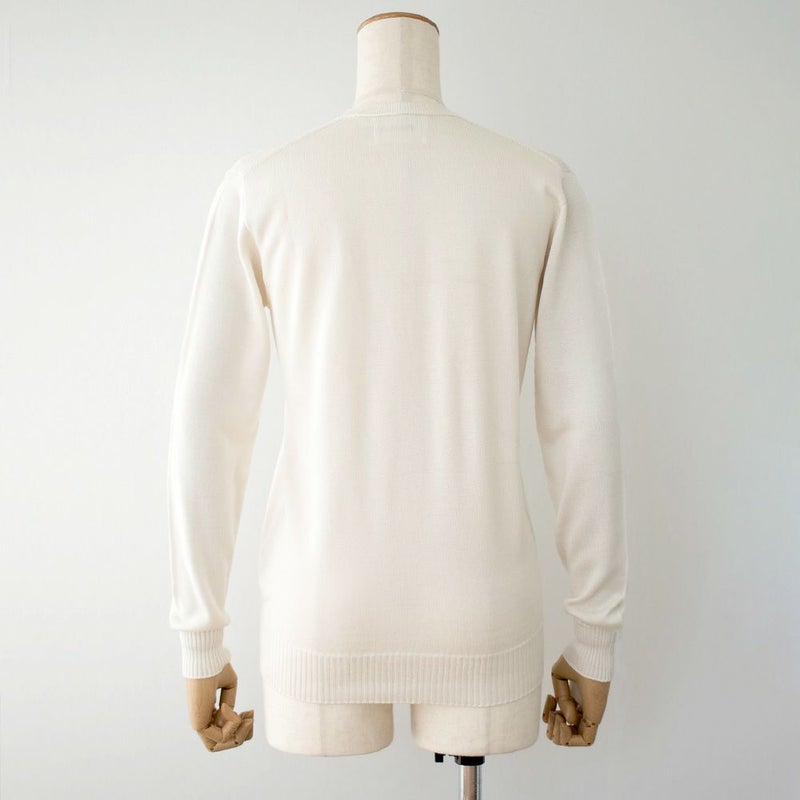 シルク100％ Vネックプルオーバー 日本製 レディース