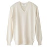 シルク100％ Vネックプルオーバー 日本製 レディース
