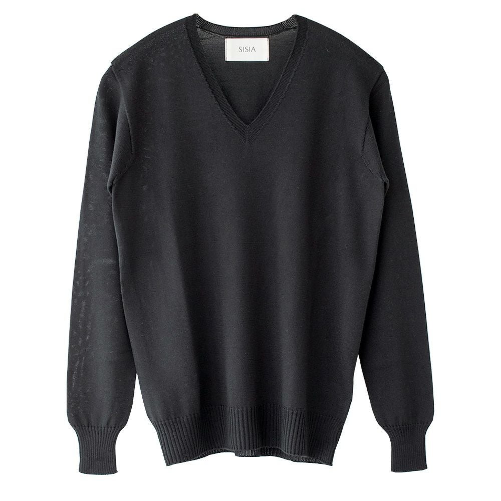 シルク100％ Vネックプルオーバー 日本製 レディース