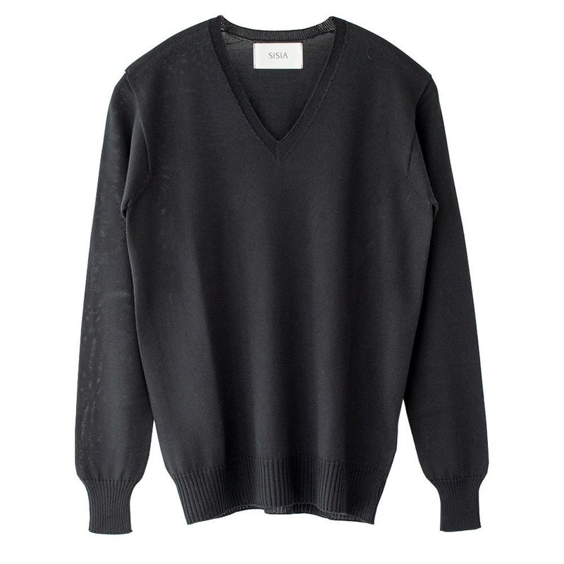 シルク100％ Vネックプルオーバー 日本製 レディース