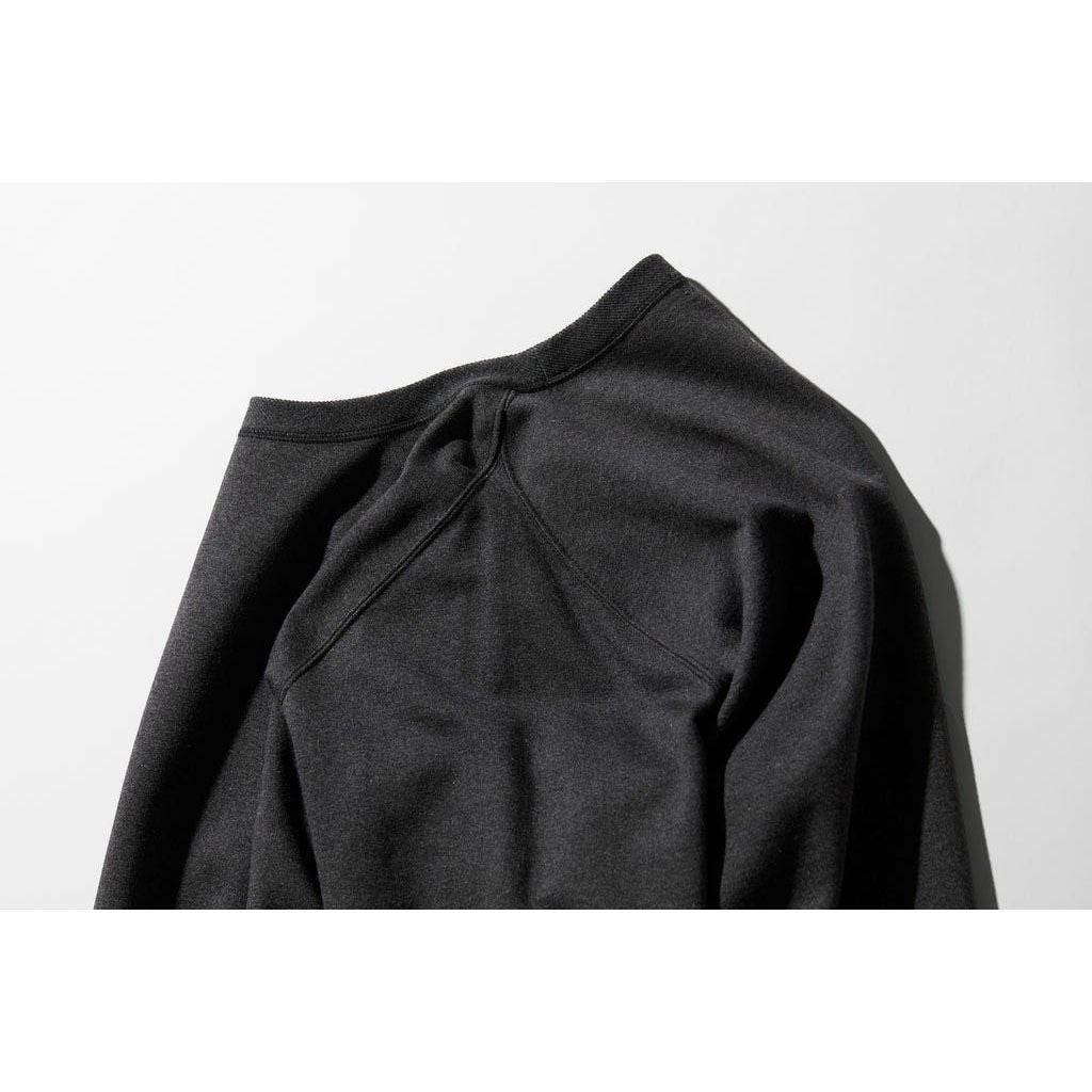肌側シルク100％起毛 クルーネック スウェットシャツ