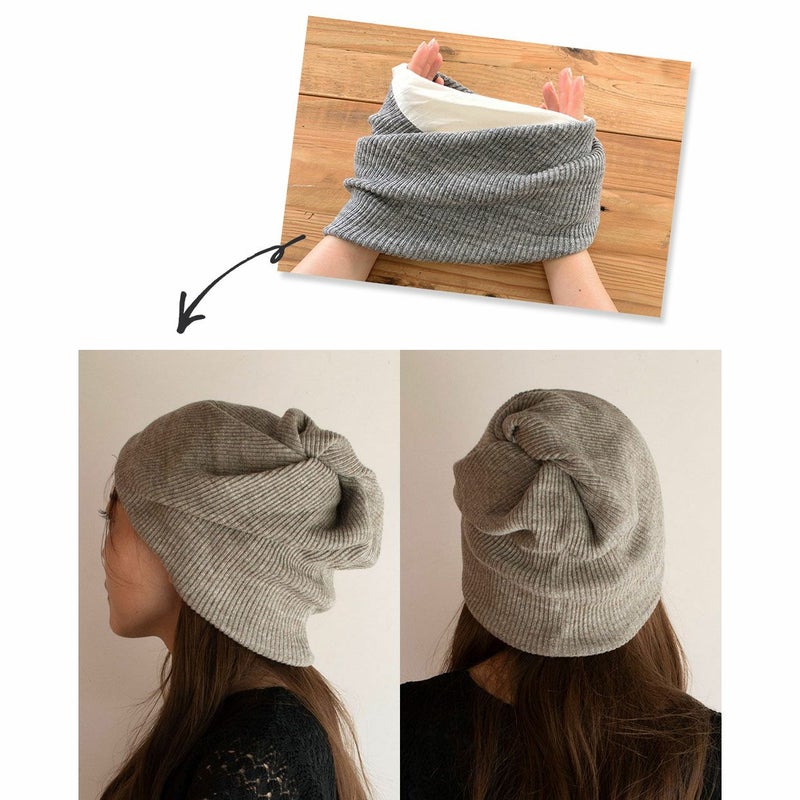 コットン100％リブ ニットキャップ 日本製