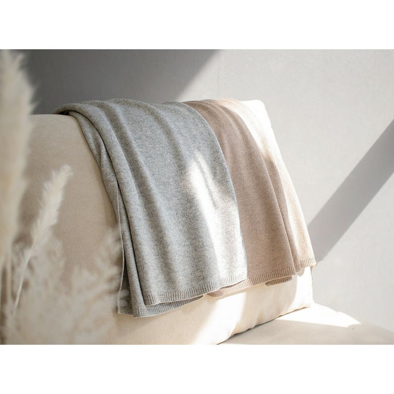 シルクウール ニットマフラー 男女兼用