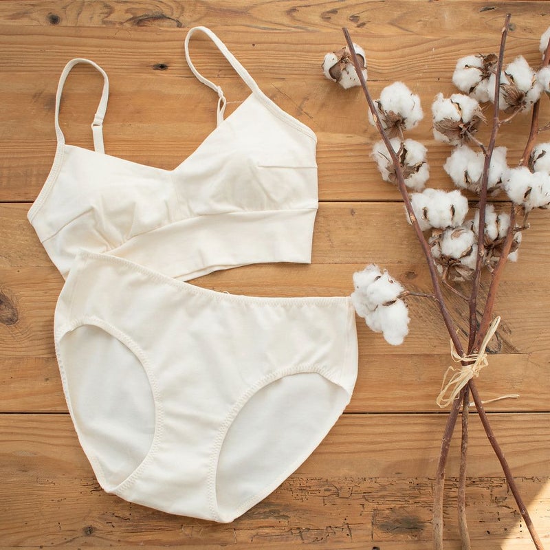 マチ裏シルク オーガニックコットン スタンダードショーツ 日本製 レディース