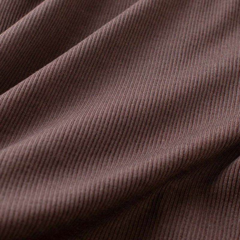 シルク100％ テレコ クルーネック 長袖 インナー 指穴付き 日本製 ウォッシャブル加工