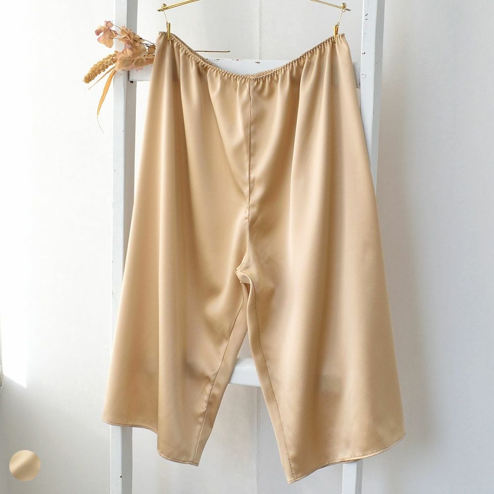 シルクサテン ペチコート ロング丈 日本製 19匁