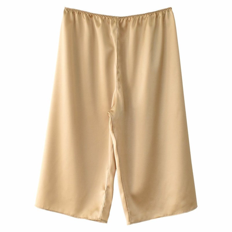 シルクサテン ペチコート ロング丈 日本製 19匁