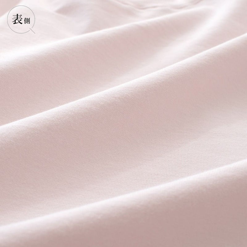  オーガニックコットン ハイネック オーバーワンピース 日本製