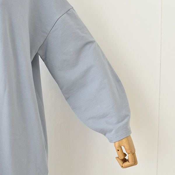  オーガニックコットン ハイネック オーバーワンピース 日本製