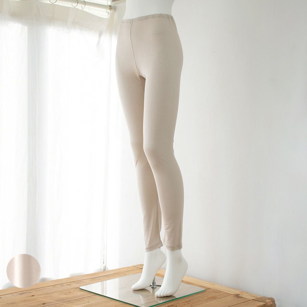 シルク100％ レギンス 日本製【ふわ肌シルク】