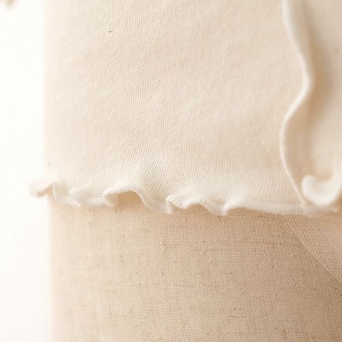 肌側シルク アウトメロー クルーネック パジャマインナー 日本製 表側コットン