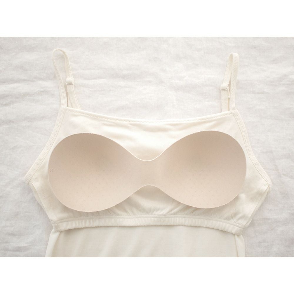 シルク100％ カップ付き キャミソール 日本製 しっかりタイプ 【ふわ肌シルク】