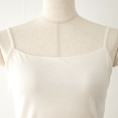 シルク100％ カップ付き キャミソール 日本製 しっかりタイプ 【ふわ肌シルク】