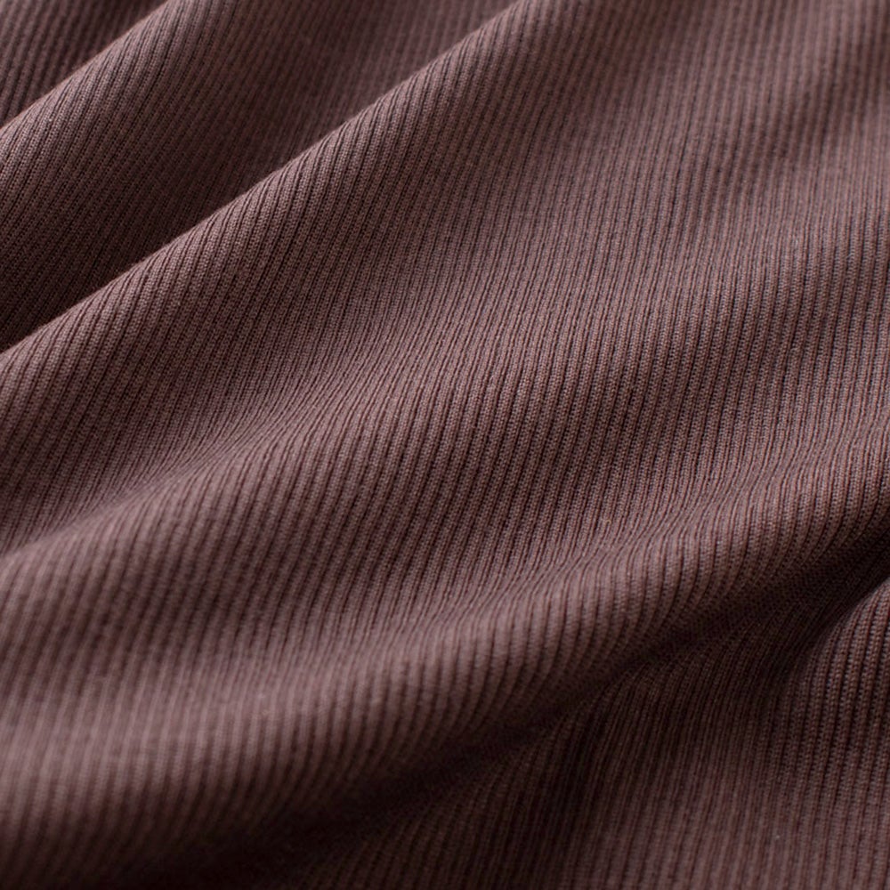 シルク100% テレコ フレンチ袖 インナー 日本製 Uネック ウォッシャブル加工