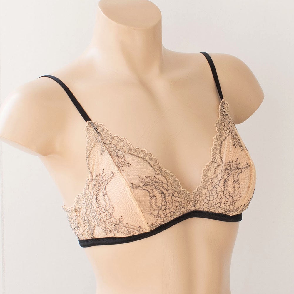 カップ裏シルク ソフトブラ＆ショーツセット 日本製