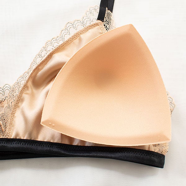 カップ裏シルク ソフトブラ＆ショーツセット 日本製