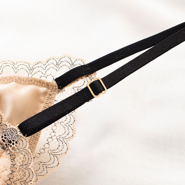 カップ裏シルク ソフトブラ＆ショーツセット 日本製