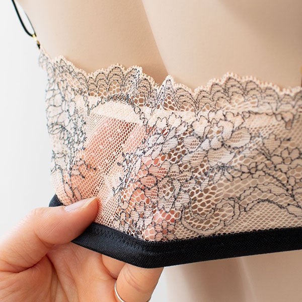 カップ裏シルク ソフトブラ＆ショーツセット 日本製