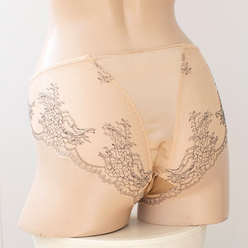 カップ裏シルク ソフトブラ＆ショーツセット 日本製