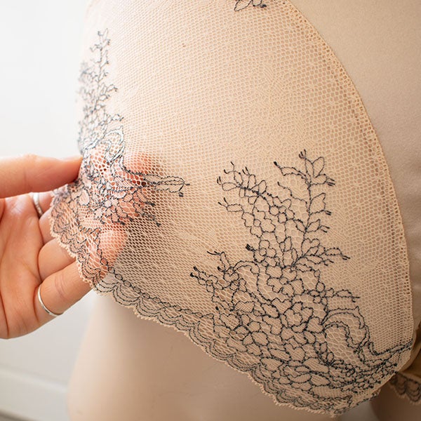 カップ裏シルク ソフトブラ＆ショーツセット 日本製