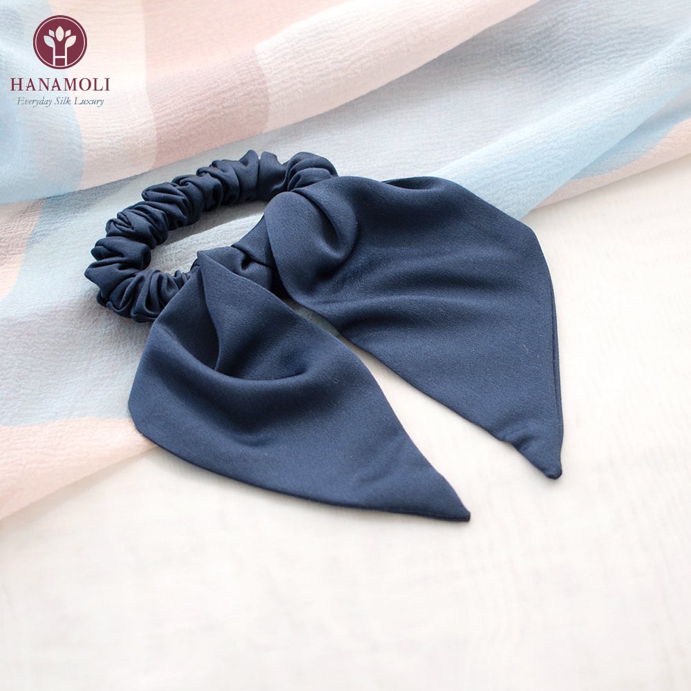 シルク100% サテン リボンシュシュ