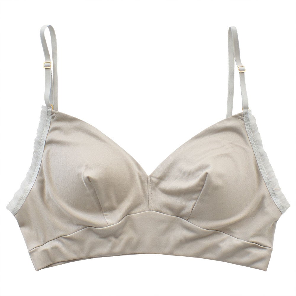 【アウトレット】シルク100％スムース ノンワイヤーブラ 日本製