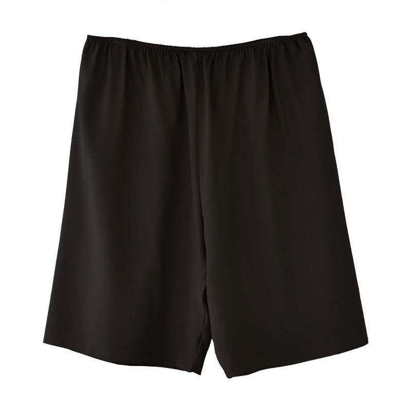 シルクサテン裏使い ペチコート 膝上ショート丈 日本製 19匁