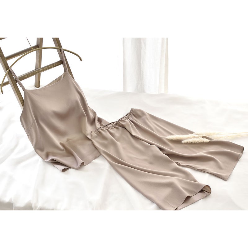 シルクサテン裏使い ペチコート 膝下ロング丈 日本製 19匁