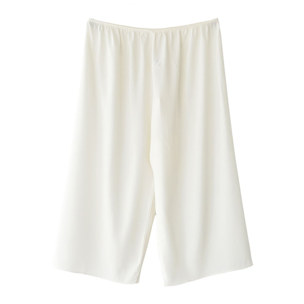 シルクサテン裏使い ペチコート 膝下ロング丈 日本製 19匁