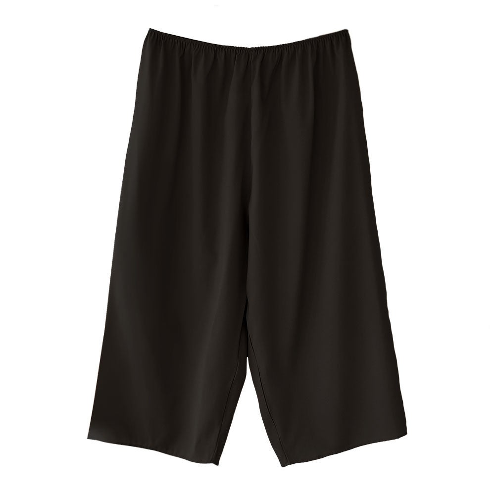 シルクサテン裏使い ペチコート 膝下ロング丈 日本製 19匁