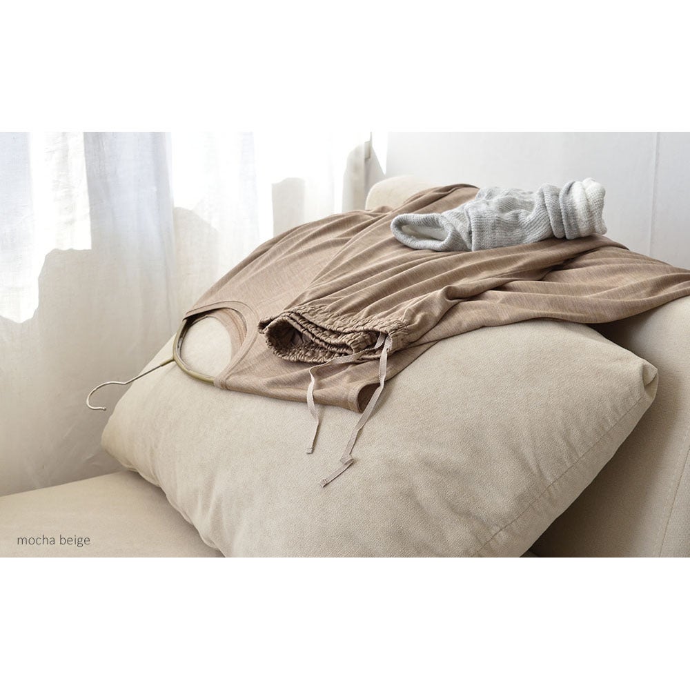 シルク100％ ジャージー パジャマ 上下セット フレンチ袖トップスとガウチョパンツ 日本製