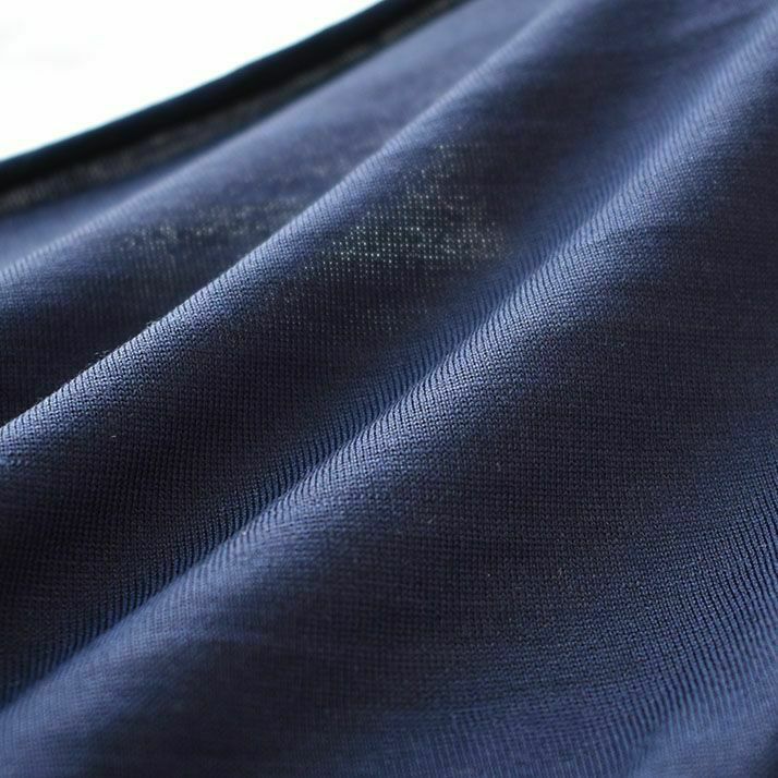 シルク100％ ジャージー パジャマ 上下セット フレンチ袖トップスとガウチョパンツ 日本製