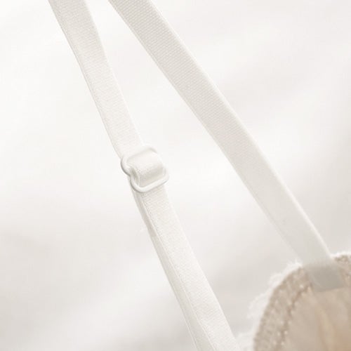 シルクサテン レース付きキャミソール 日本製