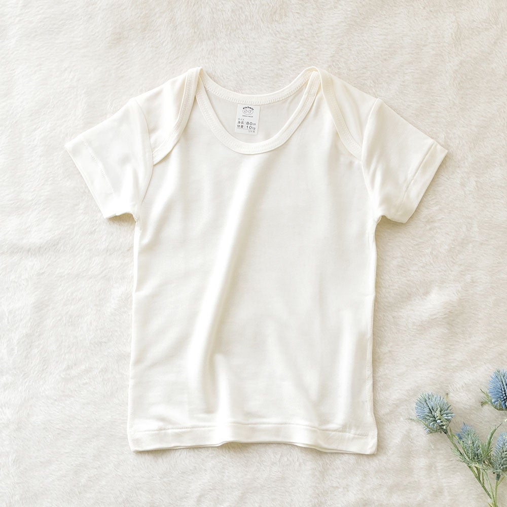 数量限定＆特別価格！シルク100％ 半袖 ベビー キッズ肌着